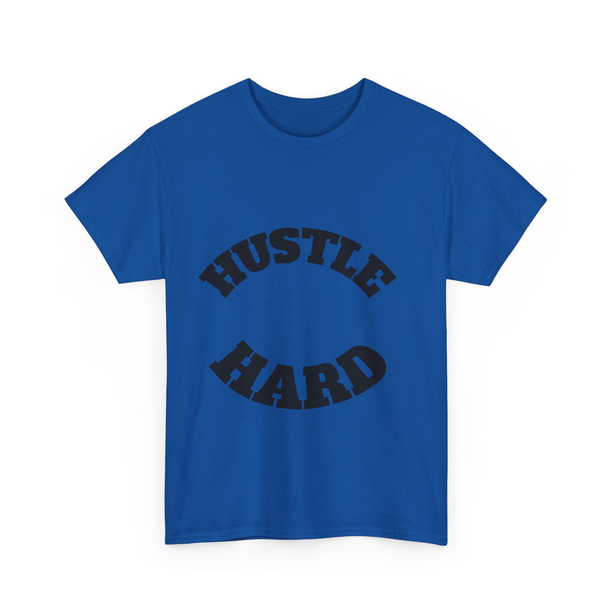 Hustle Hard Unisex Heavy Cotton Tee, Motivational Shirt, Gift for Entrepreneurs, Workout Apparel, Casual Style